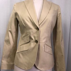 Adrienne Vittadini AV Women's Khaki 2 Button Blazer